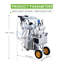 Machine à traire électrique portative de 25 L pour vaches, avec seau en acier inoxydable 304 et système de pulsation sous vide automatique.