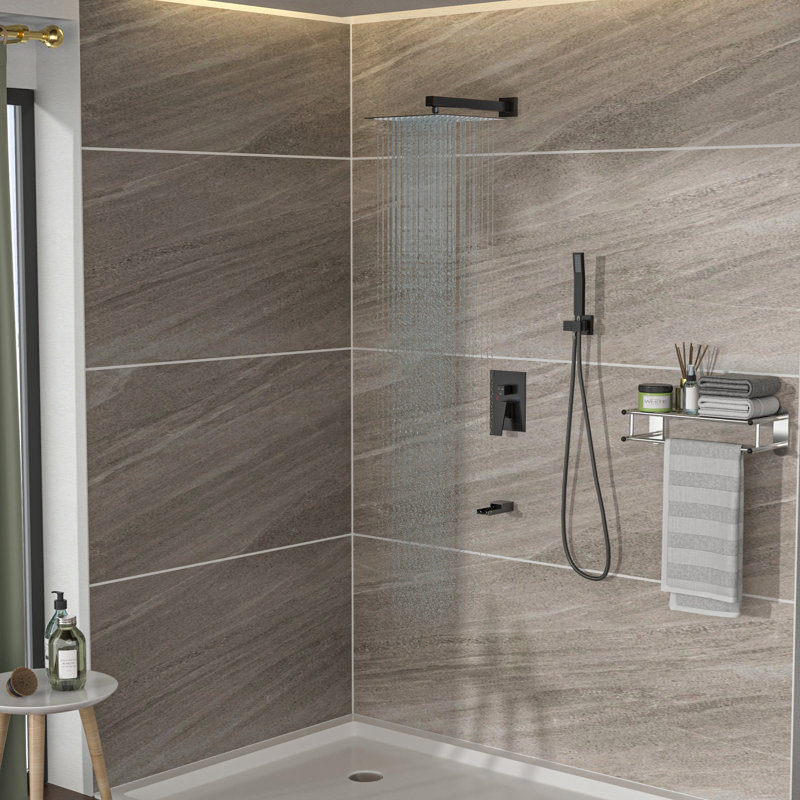 Système de douche polyvalent en acier inoxydable