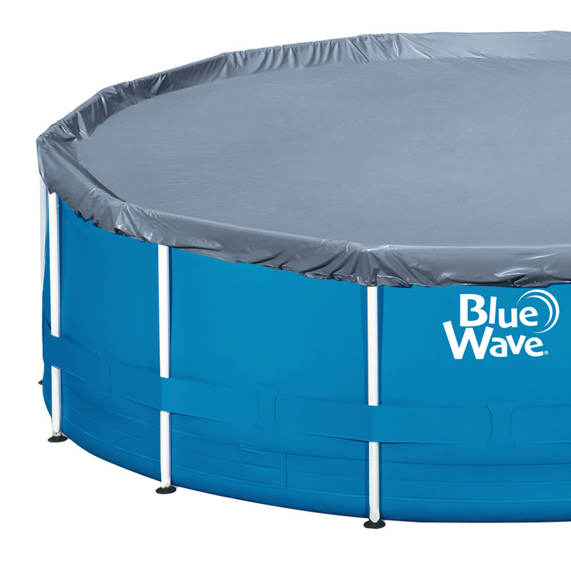 Laguna Round Metal Frame Swimming Pool Package, 18' W x 52" H