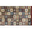 Wool Geometric Area Rug in Brown/Taupe
