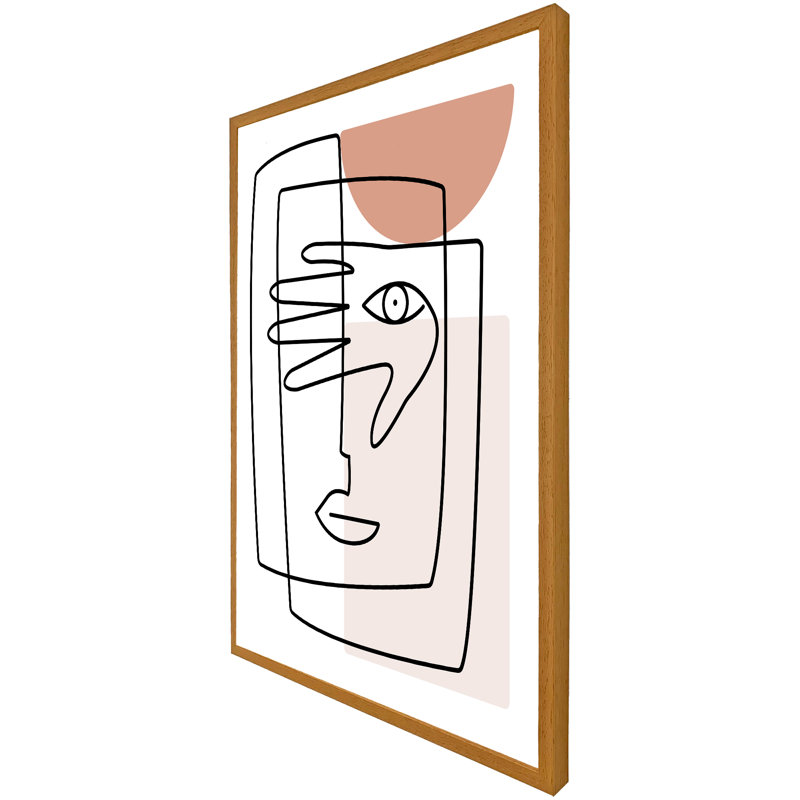 Astling Single Picture Frame Print, 114cm H x 76cm W x 4cm D, Oak Framed