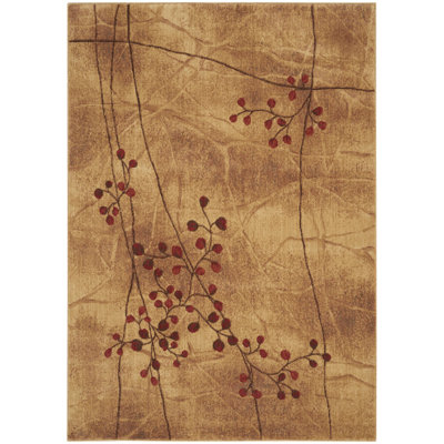 Tapis contemporain au lait Anastasia