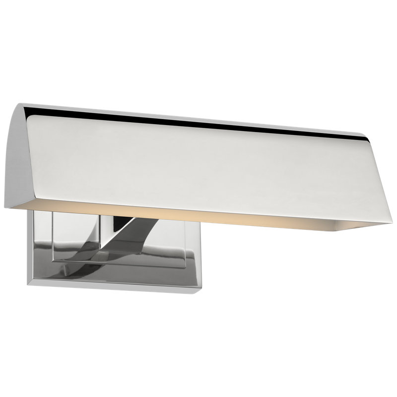 Aerin Dimmable LED Wall Mount Picture Light, Polished Nickel