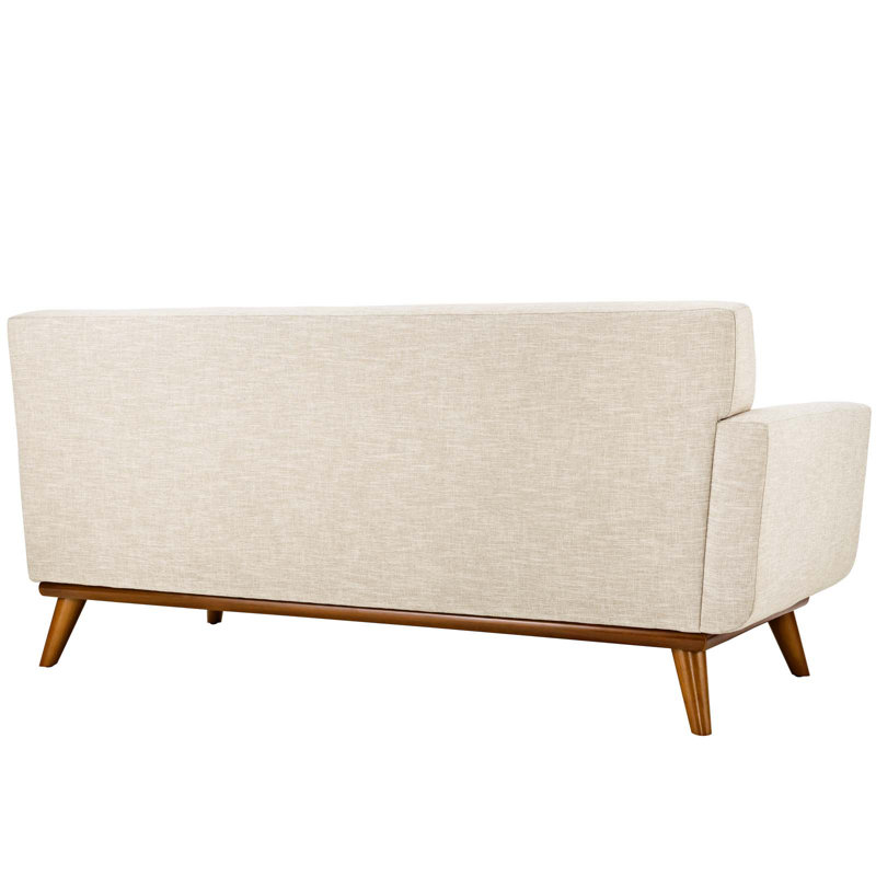 Modway Engage Loveseat, Beige Polyester Blend