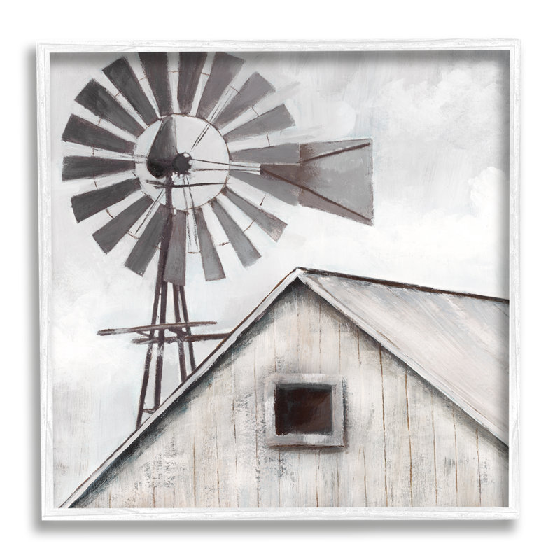 Peinture sur toile cadre campagne flottant campagne, H 17 po x l 17 po x P 1,5 po, Giclée encadrée blanc bord de mer