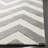Krystyna Chevron Handmade Tufted Wool Grey/Ivory Area Rug-21774045
