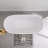 47'' Freestanding Soaking Solid Surface Bathtub In White