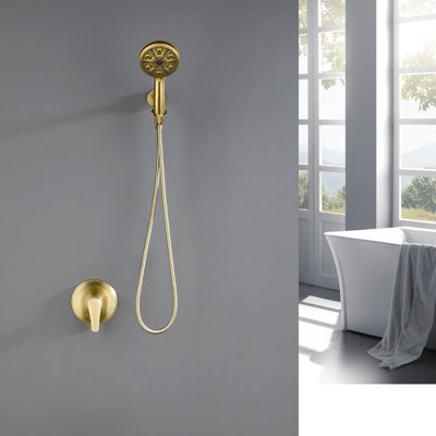 Volume Control Shower Faucet with Rough in-Valve
