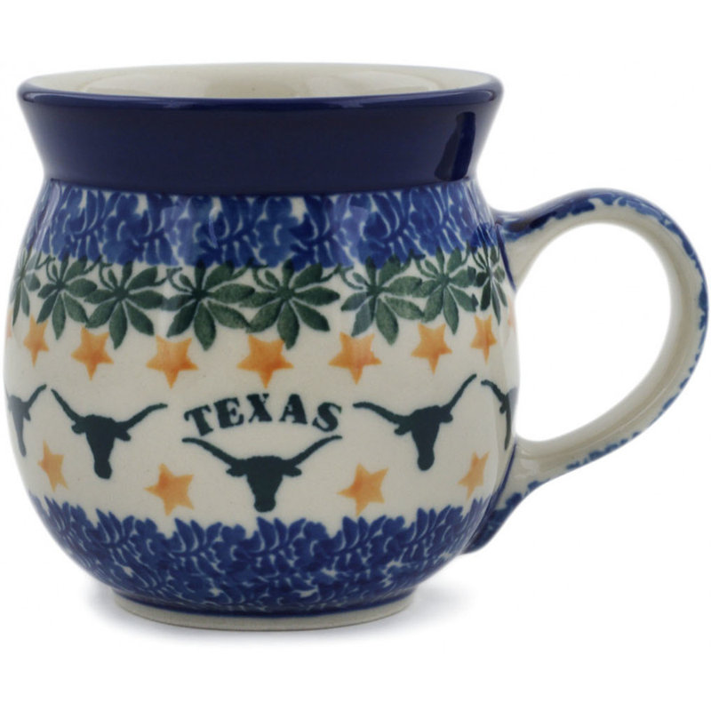 Handmade Stoneware Porcelain Coffee Mug Teacup and Saucer, 8