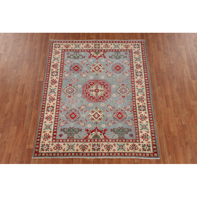 Tapis oriental géométrique Kazak 5 x 6