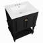 Meuble-lavabo de luxe moderne de 24 po avec lavabo en céramique, meuble de salle de bain avec tablette ouverte et rangement fermé-125847751