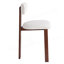 Tabouret rond de 26,5 po avec dossier bas et siège rembourré confortable pour la cuisine et la salle à manger-1109311049-1109311051