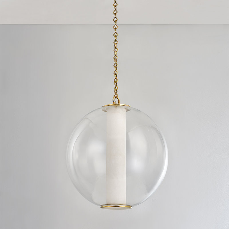 Luminaire suspendu sphère 1 lumière DEL