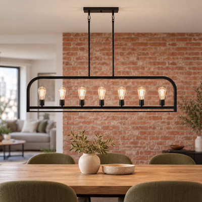 Éclairage pour îlot de cuisine 7 lumières Ifill 49 po Ifill Certifié UL