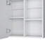 Pharmacie à miroir H 21,1 po x l 19,7 po, une porte avec quatre tablettes intérieures pour la salle de bain et la cuisine-1394579076