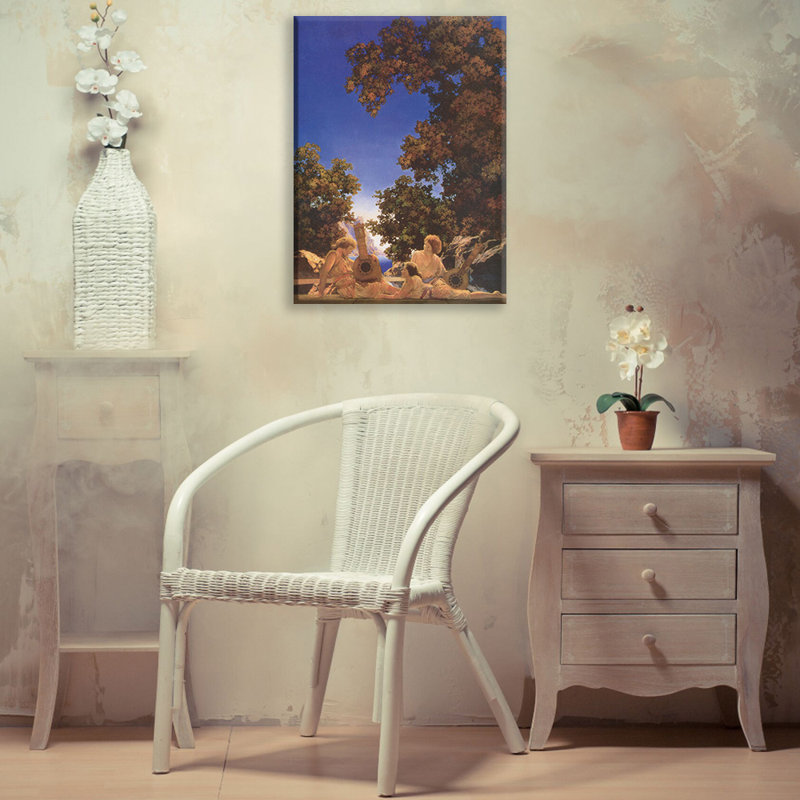 Interlude by Maxfield Parrish Gallery Wrapped Canvas, 24" H x 17" W