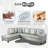 3 - Piece Semi Pu Synthetic Leather Sectional-508287893