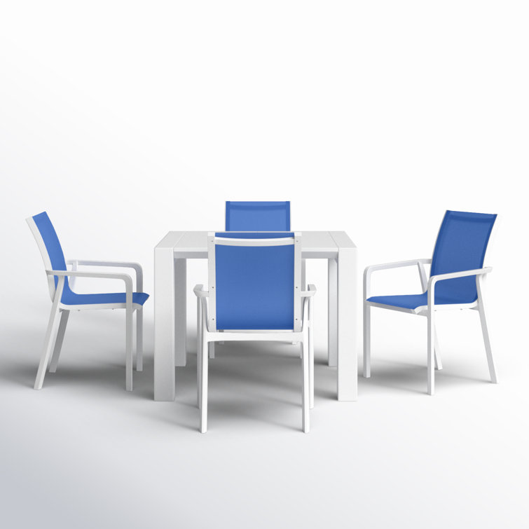Farrah 55.4'' Rectangular 4 - Person Outdoor Dining Set