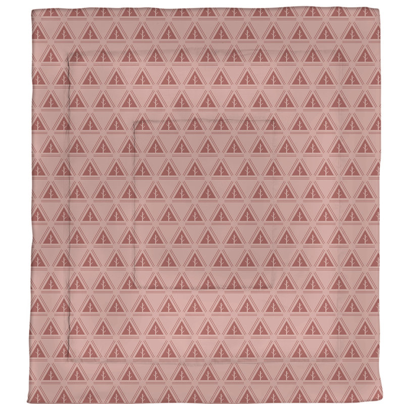 Édredon réversible en microfibre Theo Nath, Édredon simple, Rouge
