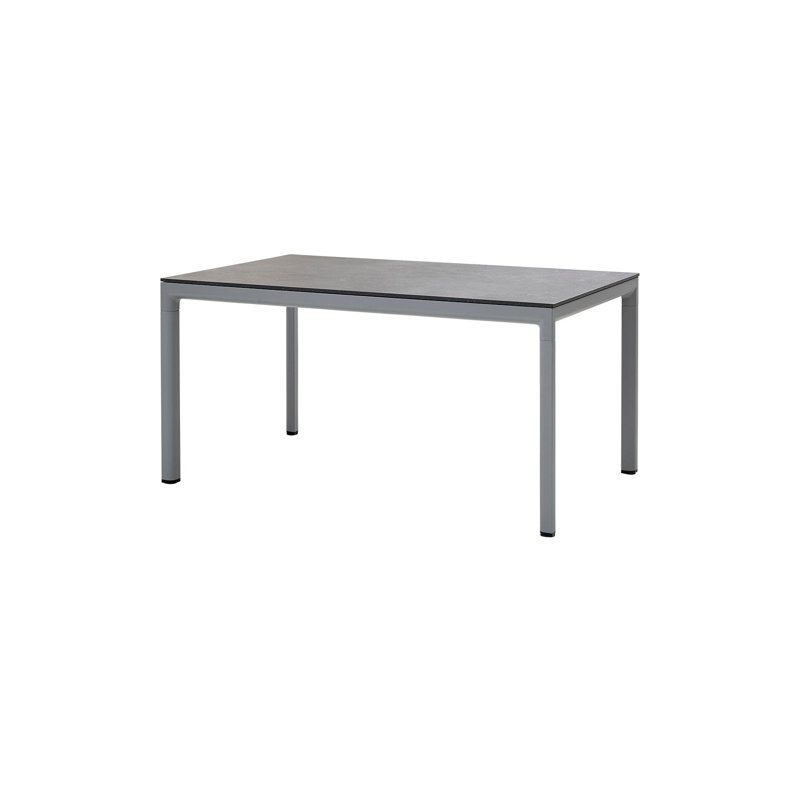 Drop Outdoor Dining Table, Concrete Gray, Gray, 39.4" W x 78.8" L x 29.2" H