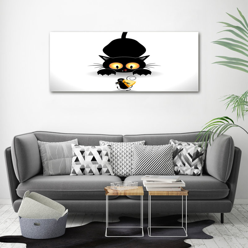 Cat And Mouse - Wrapped Canvas Print