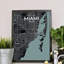 « miami city map », reproduction d’impression sur affiche en minuit-31736434
