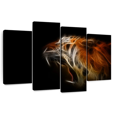 Abstract Tiger Flames