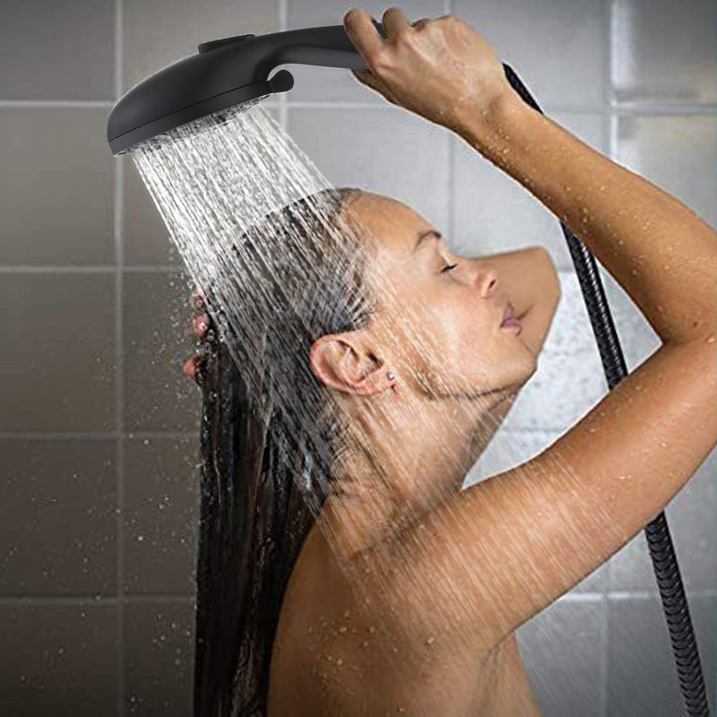 Pomme de douche à main multifonction, Noir