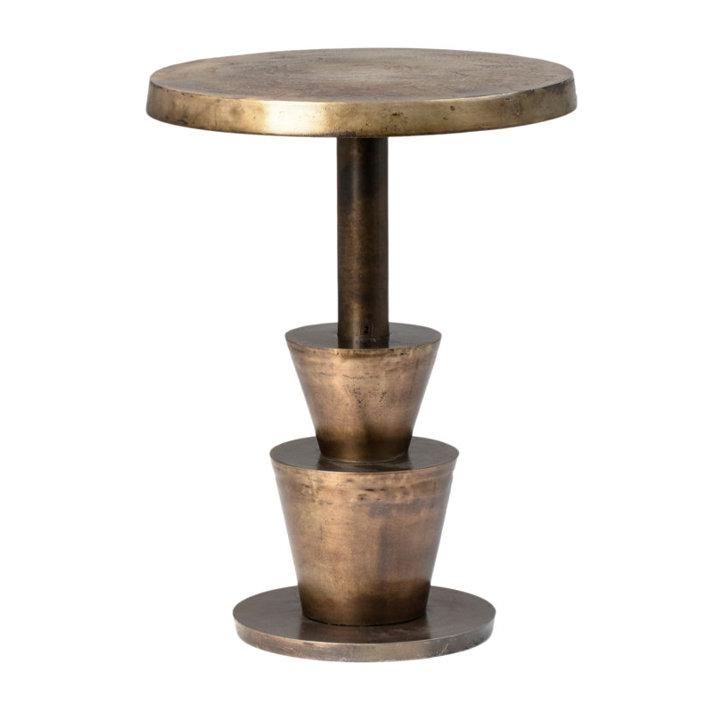 Table d'appoint en aluminium Balter, laiton antique