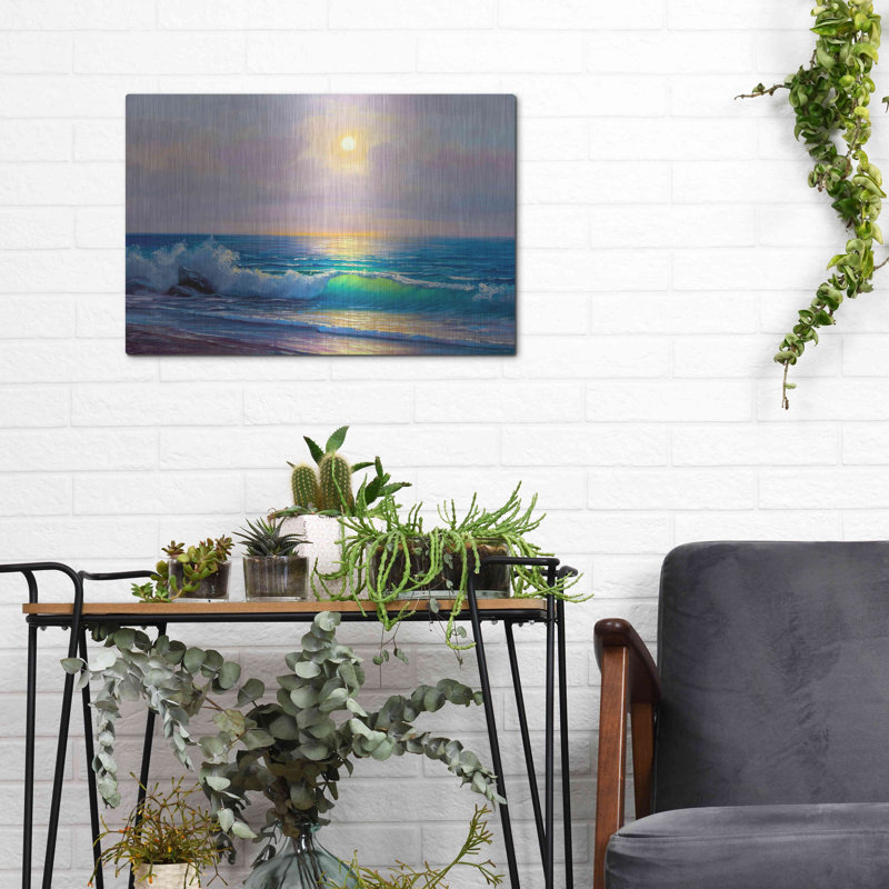 Bali Sunset, art mural en métal, H 12 po x l 16 po
