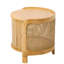 Table basse pivotante ronde (brun antique)