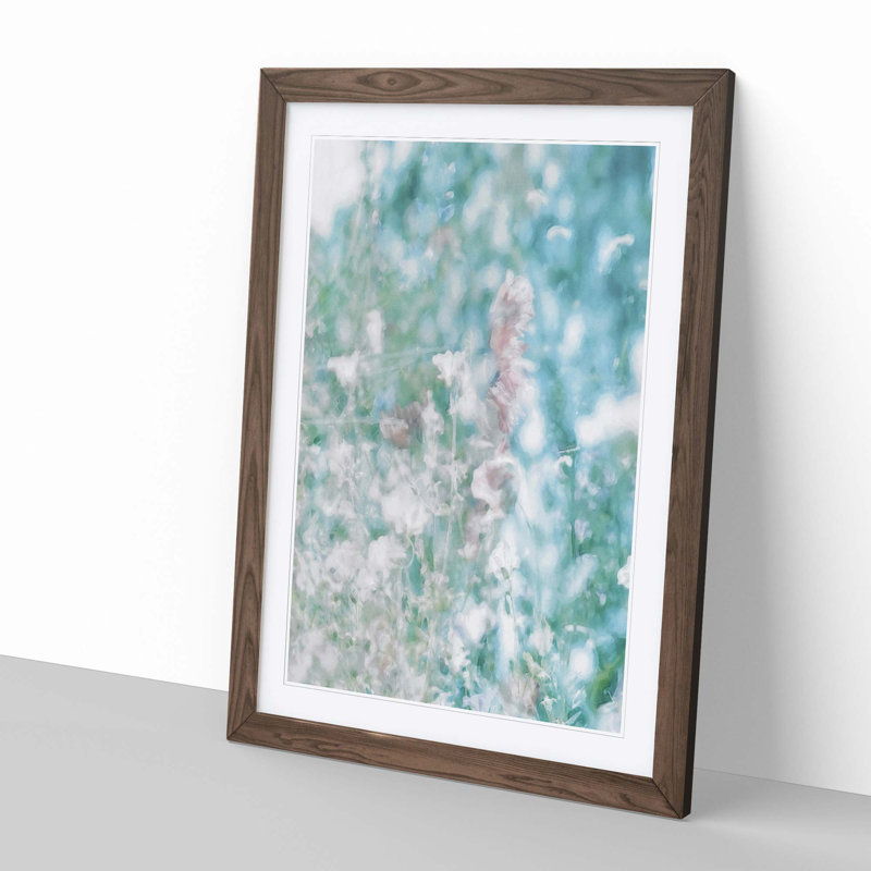 Wild Flower in Abstract - Framed Print, Walnut, 76cm H x 50cm W x 2cm D