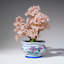 Genuine Rose Quartz Bonsai Tree In Round Ceramic Pot (8.5€ Tall)