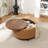 Eniyah Round Cocktail Ottoman with Storage-927757461