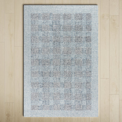 Holland Handmade Wool Blue Rug