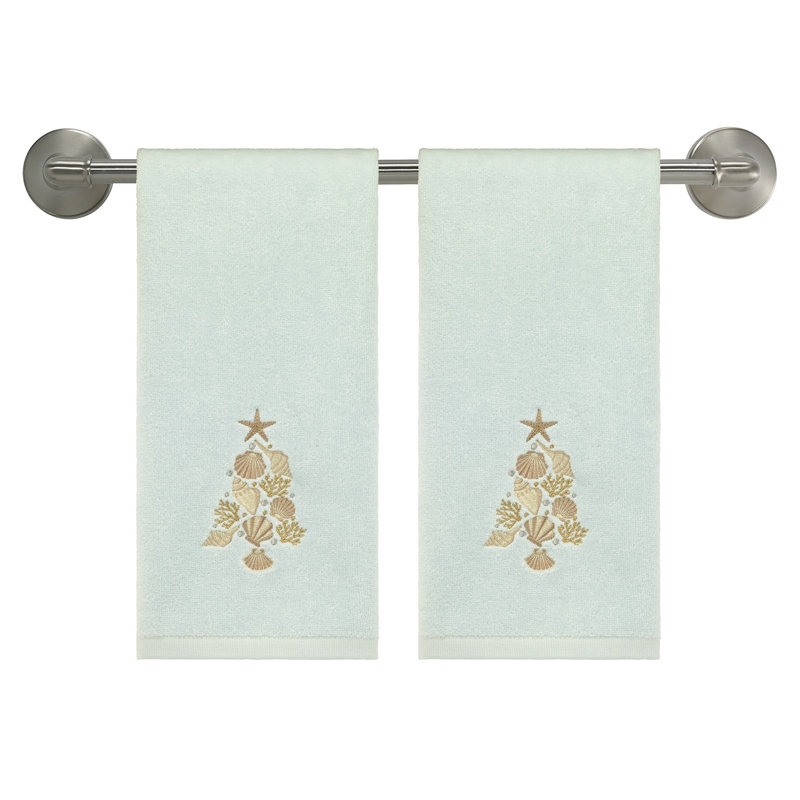 Ensemble de 2 essuie-mains Avanti Shell Tree