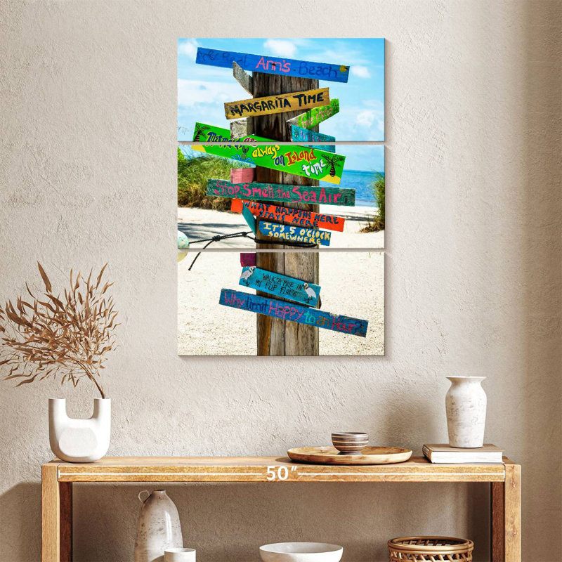 Tergel Beach Signs, 38" H x 24" W