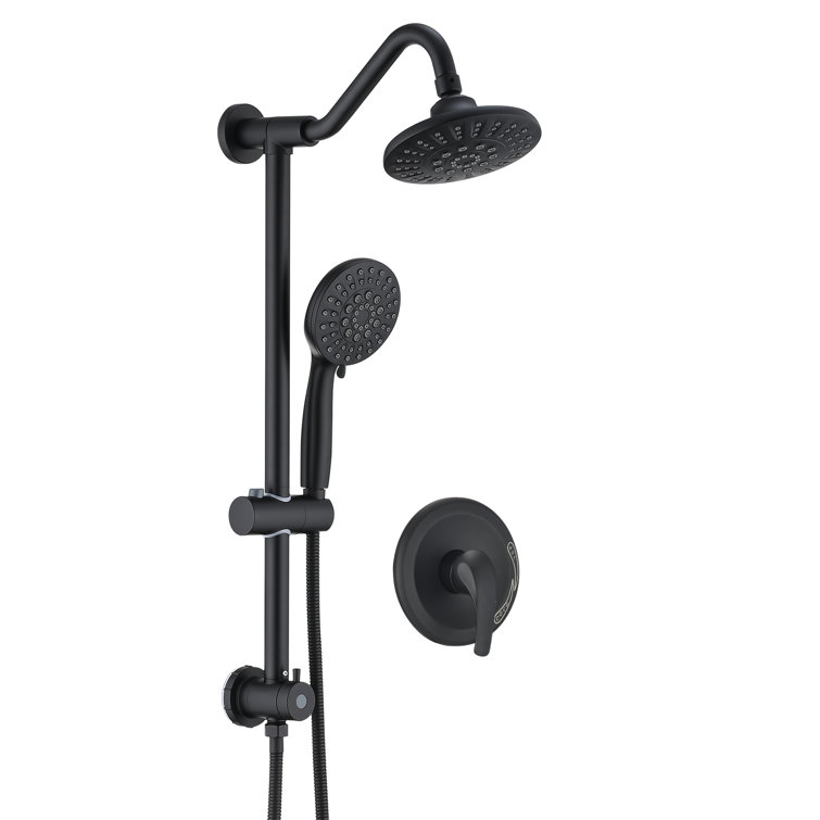 Complete Rainfall Shower System With Rough In-Valve And Slide Bar