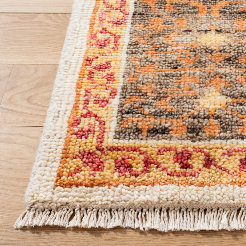 Samarkand 165 Area Rug In Beige / Charcoal, Rectangle 9' x 12'