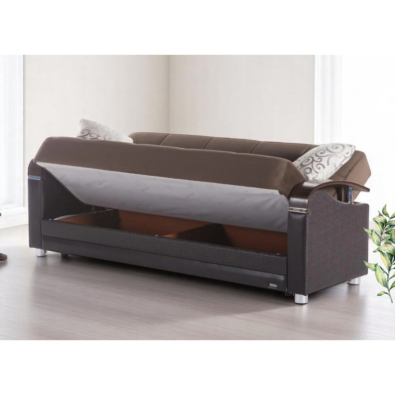 Canapé convertible, Brun