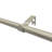 Cleadon 5/8" Ball Adjustable Single Curtain Rod Brown/Silver-931260323-820018791