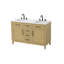 Meuble-lavabo double 54 po brun miel-507897201-507897214