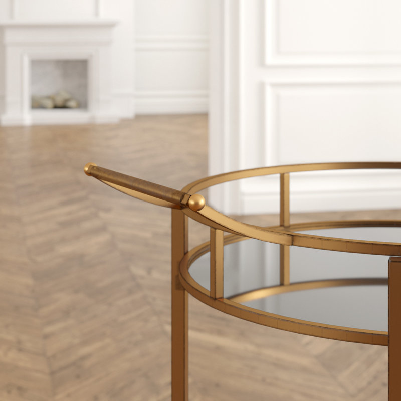 Kaydence Metal Bar Cart, Gold