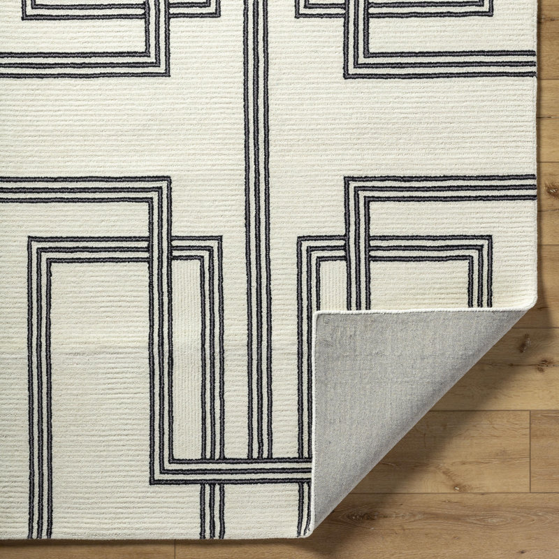 Jaykwon Modern Hand Tufted Area Rug, Rectangle 8' x 10'
