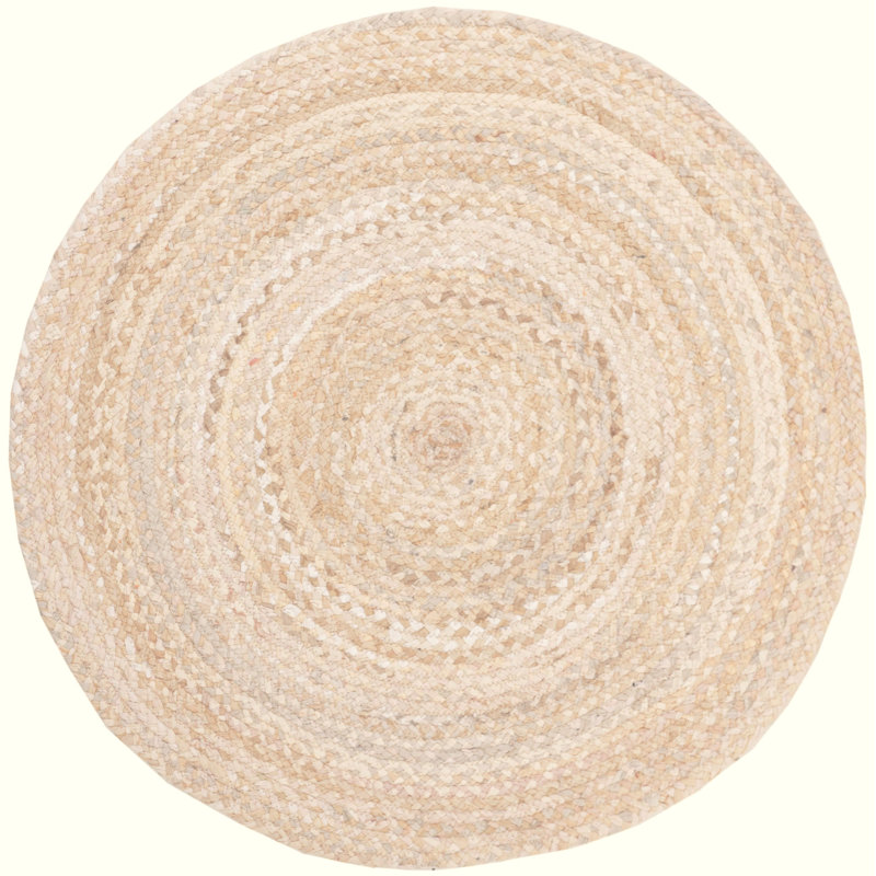 Casen Hand Woven Cotton Rug, Round 3'