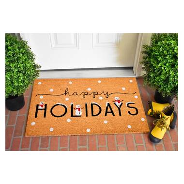 Happy Holidays Camper Doormat by Ganz CX177151 – Coen's Home Furnishings