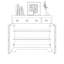 Buffet moderne 2 tiroirs 2 portes-110494411