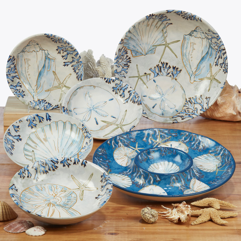 Certified International Playa Shells Rectangular Platter