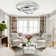 Hagensee 24" DIY Shade Reversible Ceiling Fan with Dimmable LED Light and Remote