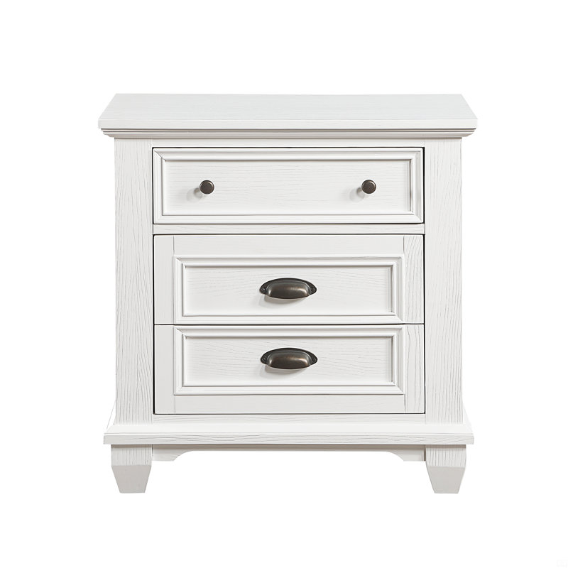 Table de chevet à deux tiroirs 1pc